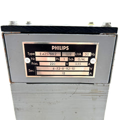 Philips Trafo E425766.2 pri. 220 V sec. 6 - 7,2 - 8 - 9,2 - 10 V 12 A  T9/1064
