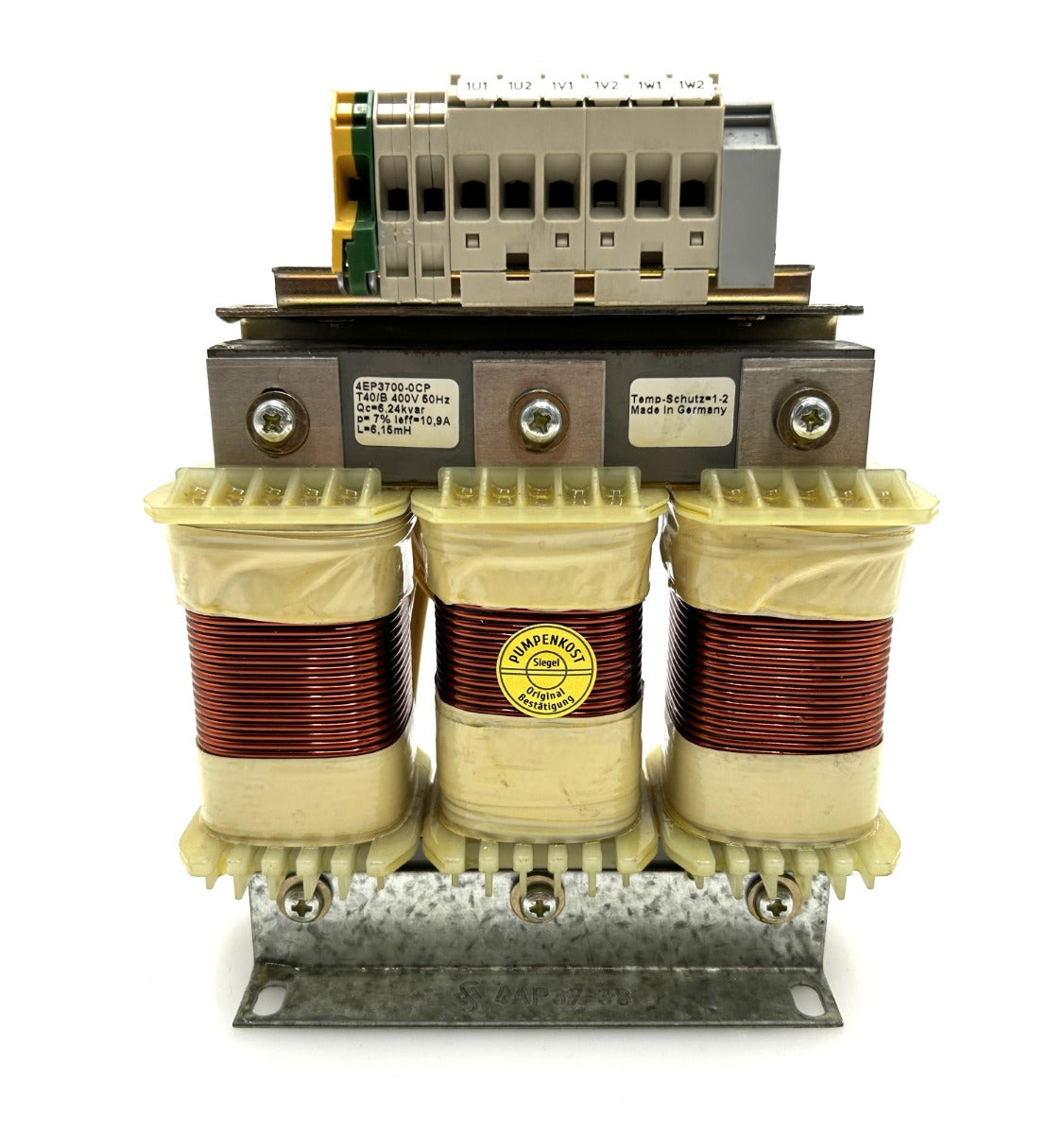 Siemens Trafo Netzdrossel 4EP3700-0CP T40/B 3 x 400 V 6,24 kvar T9/1067