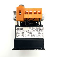 Transformator Jacke pri 209 220 240 V sec 24 V DC  1 A   T9/117