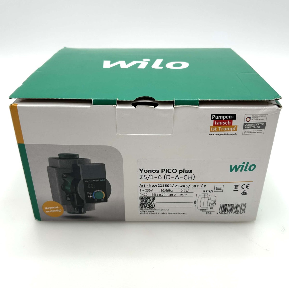 Wilo Yonos PICO Plus 25/1-6 180  Energiesparpumpe 1x230V Heizungspumpe P25/38