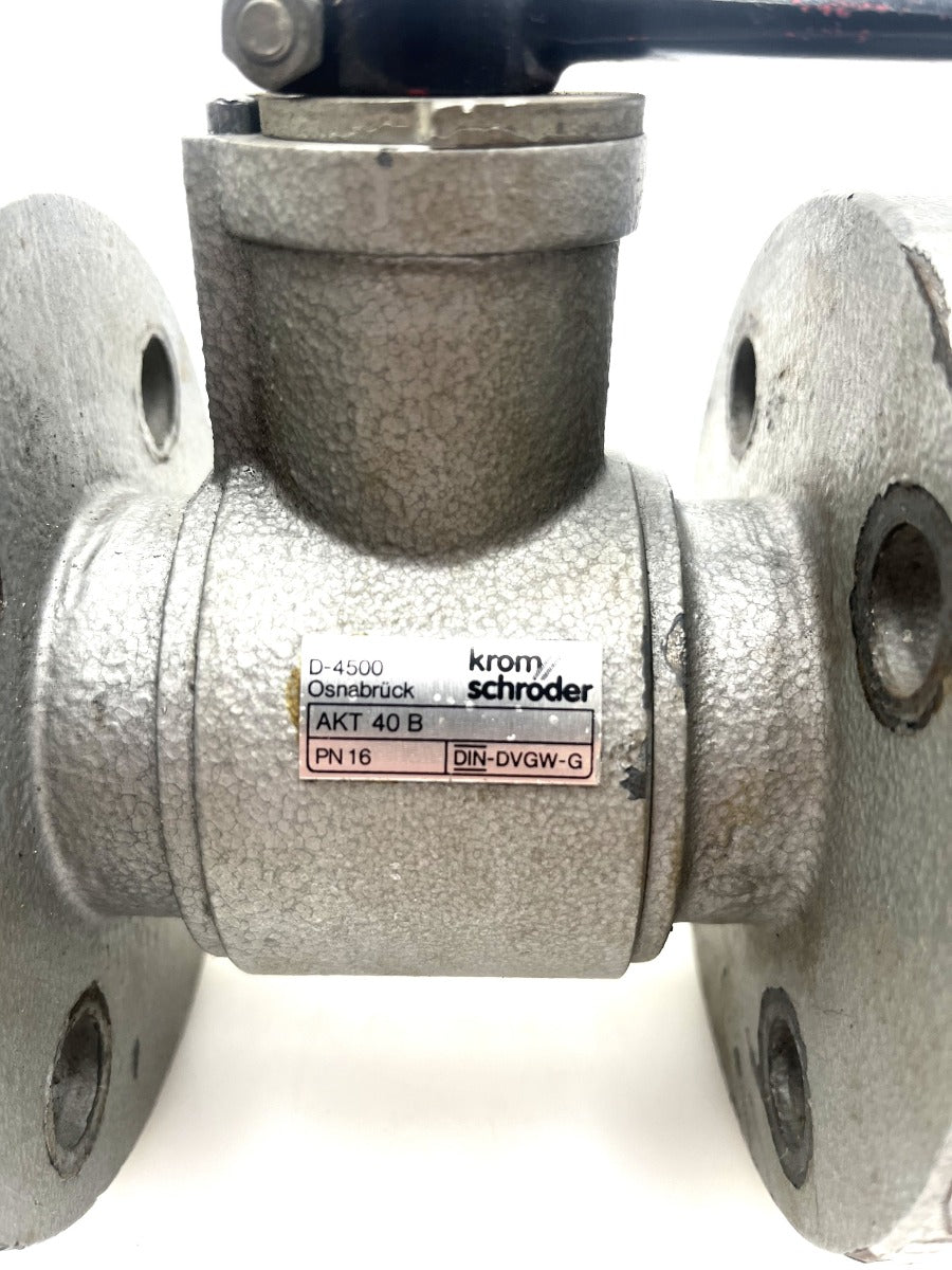 Krom Schröder AKT 40 B Kugelhahn Ventil PN 16 DN 40 P13/1236