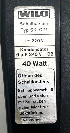 Wilo SK-C 11 Schaltkasten  1x220 V 40 W  RP 25 30 S10/70