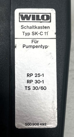 Wilo SK-C 11 Schaltkasten  1x220 V 40 W  RP 25 30 S10/70