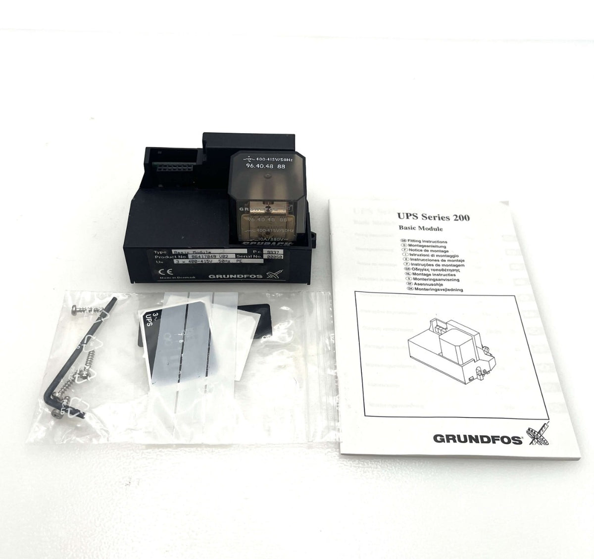 Grundfos Basic Modul UPS 200 – 3 x 400–415 V, neuwertig, Art. Nr. 96417049 V02 S10/98
