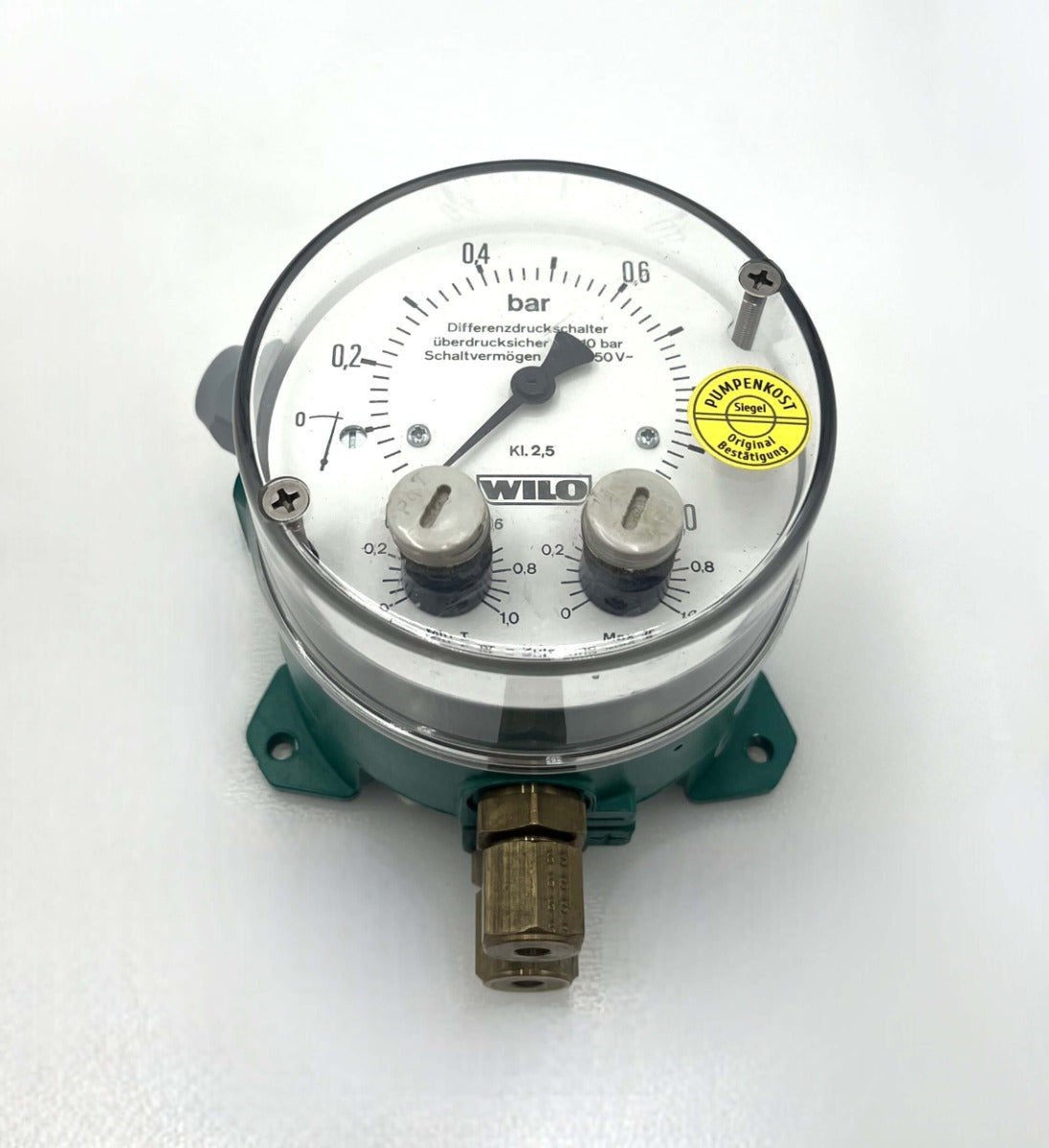 Wilo Differenzdruck-Manometer DDM 10 – Druckwächter / Differenzdruckschalter 0–1 bar