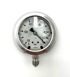 VDO Vakuum-Manometer -1 bar Ø 68 mm – Vakumeter, Flüssigkeitsdämpfung, neuwertig S10/86