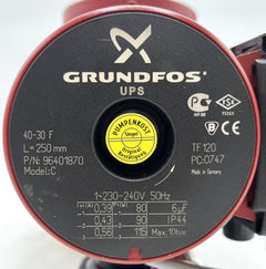 Grundfos UPS 40-30F 1x230V Umwälzpumpe 250mm Heizungspumpe P11/476