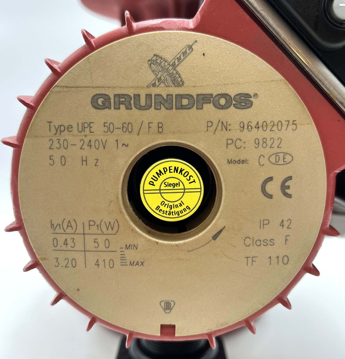 Grundfos UPE 50-60/FB Brauchwasserpumpe x230V Bronze  P9/421