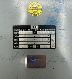 K+R Transformator EW 500 Trafo pri.220V sek.24V 20,8A 500VA  T9/1007