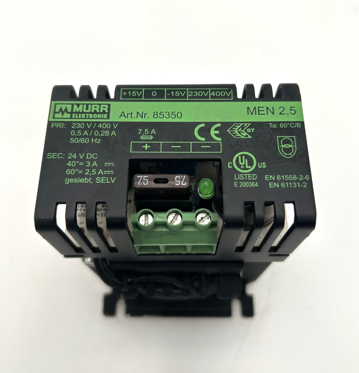 Murrelektronik Trafo pri 230 400 V sec 24 V 3 A   T9/101