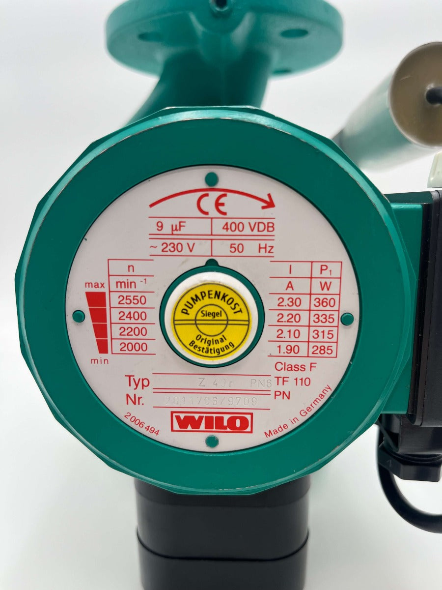 Wilo Z40r 1x230V 250  Zirkulations- Heizungspumpe P9/463