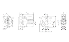 Grundfos Magna 50-60 F 280 mm Pumpengehäuse DN 50 Flansch  P26/1