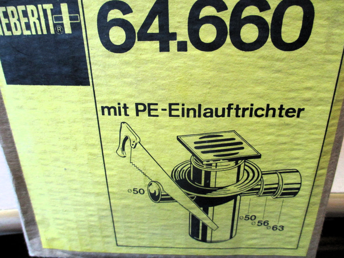 Geberit 64.660 Bodenablauf mit PE Einlauftrichter K17/1019