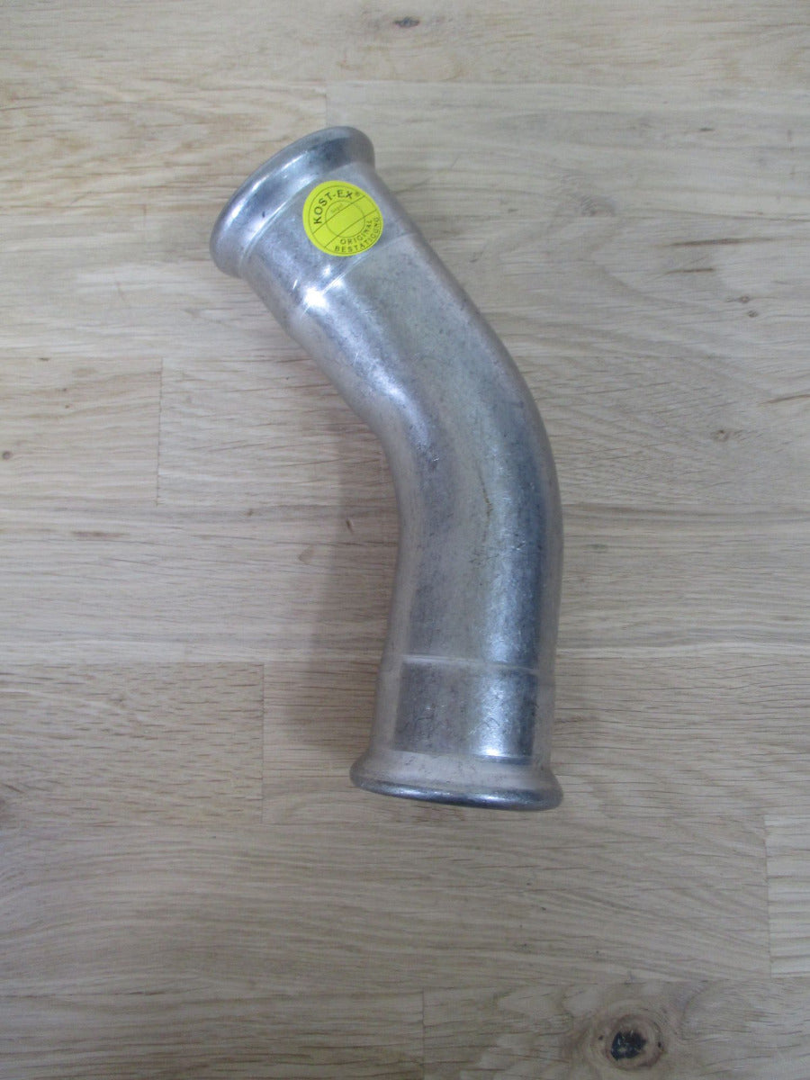 Fitting Edelstahl Bogen 45 Grad 42 mm Press Fitting DVGW K17/135 