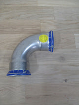 Fitting Geberit Bogen 90 Grad 42 mm Press Fitting Edelstahl K17/143