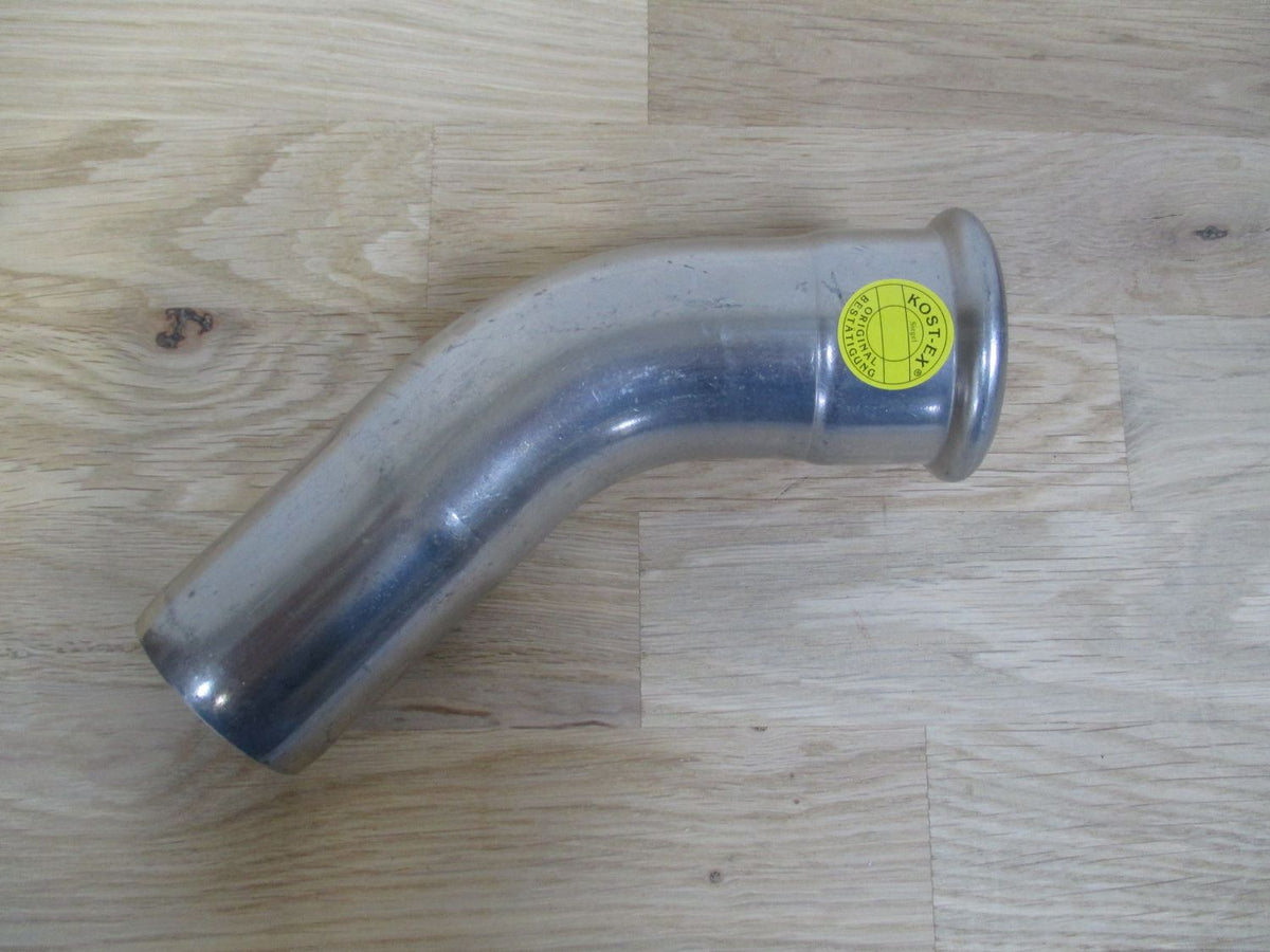 Inox Press Bogen 45 Grad 42 mm Edelstahl 1.4404 Fitting K17/150 