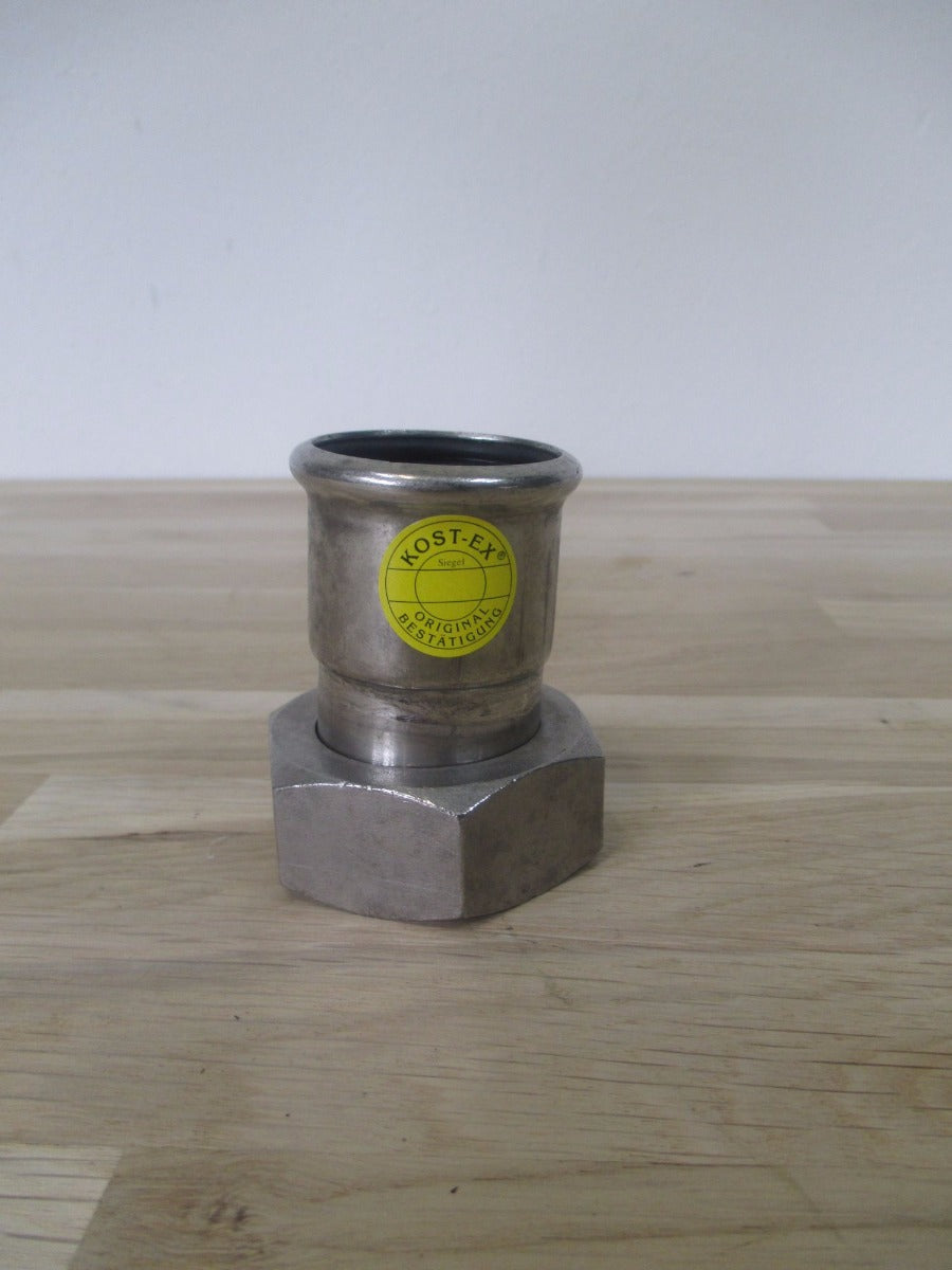 Edelstahl Gewinde Fitting 35 x 1 1/4 Zoll IG Überwurf KOST-EX K17/173