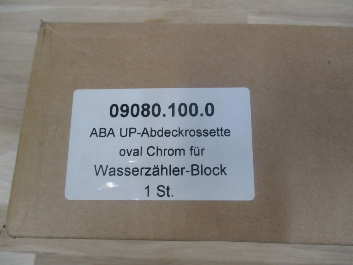 ABA UP Abdeckrosette oval chrom Wasserzähler Block 09080.100.0  K17/174