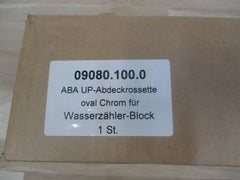 ABA UP Abdeckrosette oval chrom Wasserzähler Block 09080.100.0  K17/174