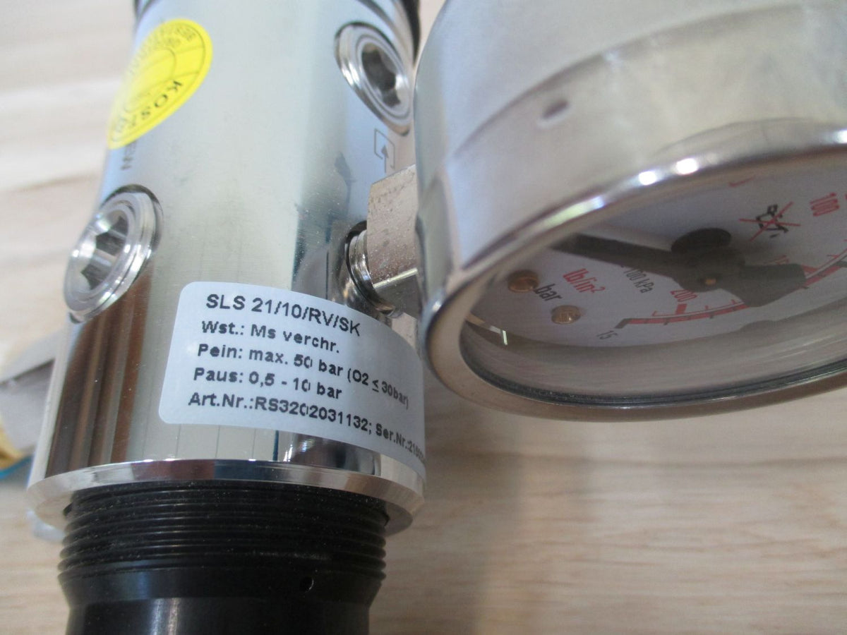 Rotarex Druckminderer SLS 21/10/ RV/SK verchromt Druck KOST-EX K17/176
