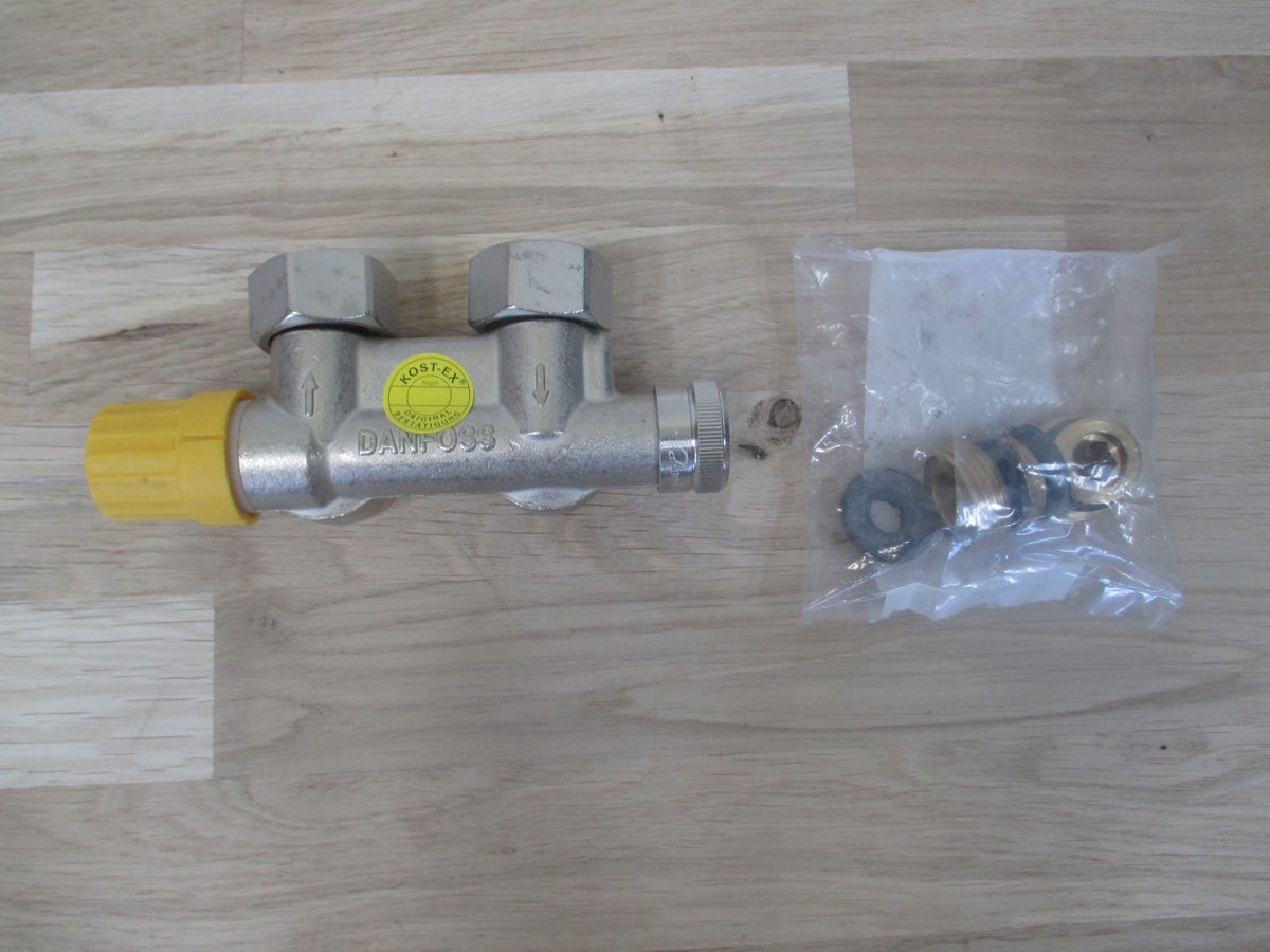 Danfoss VHS 15 Armatur Set Zweiröhr Eckform Heizkörper Rücklauf KOST-EX K17/181