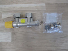 Danfoss VHS 15 Armatur Set Zweiröhr Eckform Heizkörper Rücklauf KOST-EX K17/181