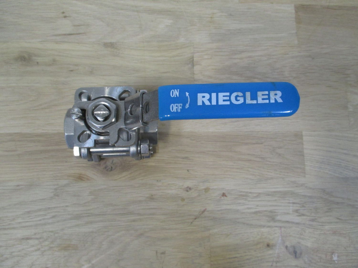 Kugelhahn Riegler DN 20 PN 63 Edelstahl 1.4403 Hahn m. Handhebel GK 23 K17/218