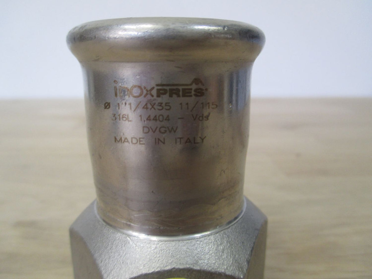 Inox Übergangsmuffe 1 1/4 x 35 mm IG Edelstahl 1.4404 Press Fitting K17/221 