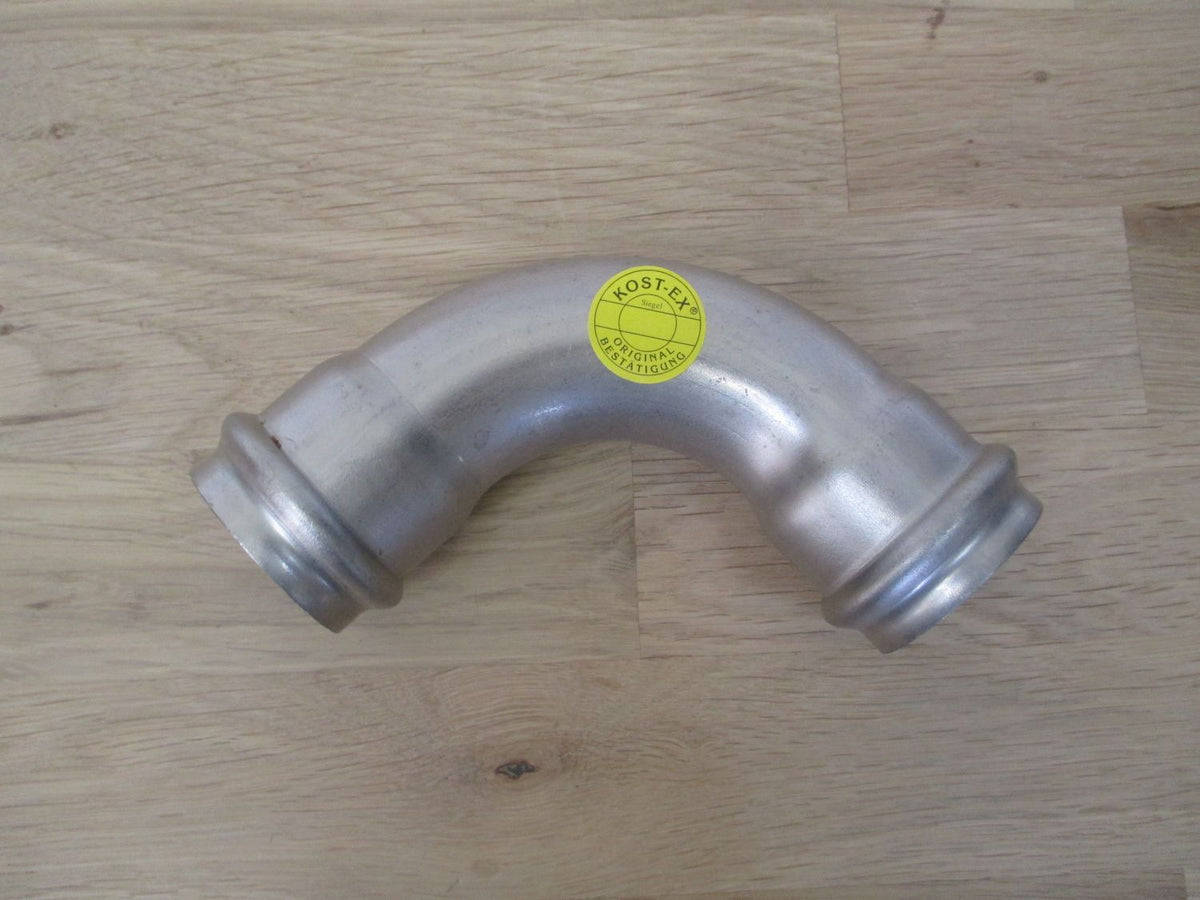 Sanha NiroSan Bogen 90 Grad 35 mm Edelstahl Press Fitting K17/222 