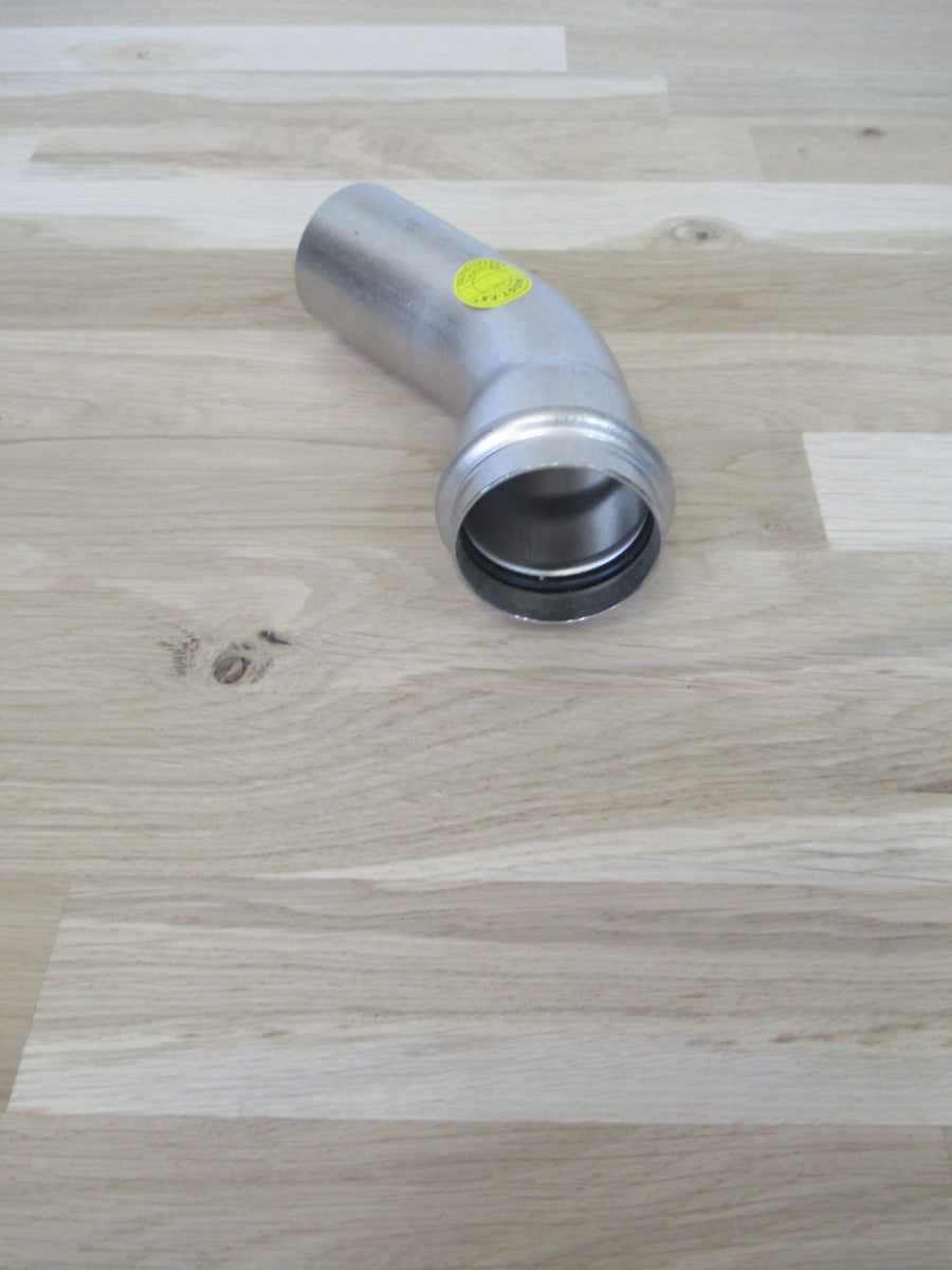 Sanha Bogen 45 Grad 42 mm Edelstahl Press Fitting K17/23