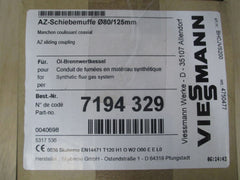 Viessmann AZ Schiebemuffe 80 / 125 mm für Öl Brennwertkessel Heizung K17/238 