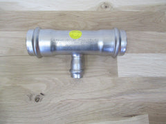 Sanha NiroSan T - Stück  42 x 48 x 42 mm Edelstahl 22969 Press Fitting K17/24