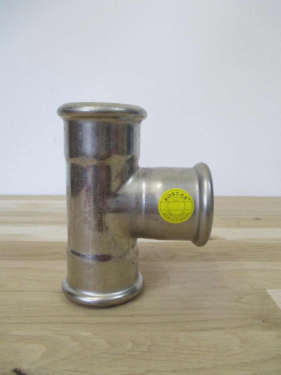 Inox PRESS T - Stück 42 x 42 x 42 Edelstahl 1.4404 Press Fitting K17/26 