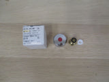 Meloh Griff HM 6 chrom rot Gewinde 3/8 Zoll Warm Wasser Armatur K17/262