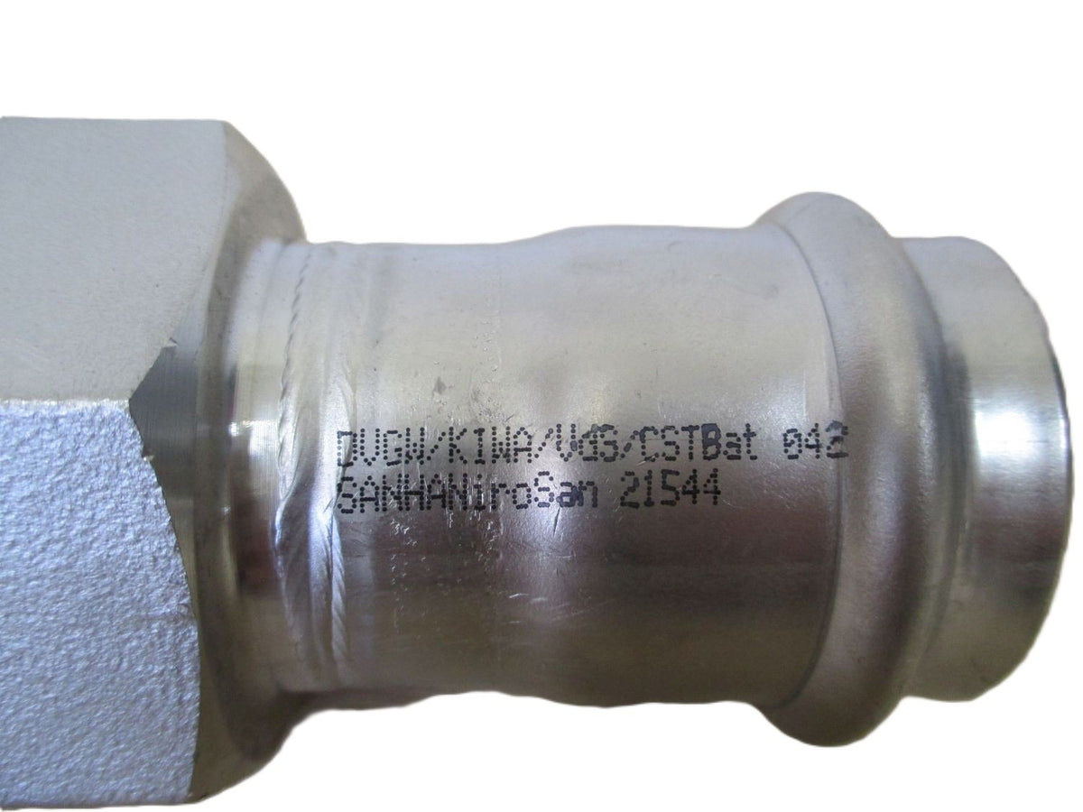Sanha NiroSan Edelstahl Gewindefitting DN 42 IG 1 1/2 Zoll K17/28