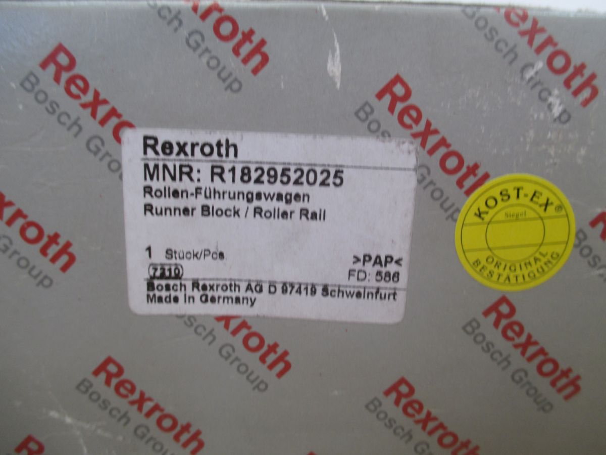 Bosch Rexroth Rollen - Führungswagen R182952025 K17/322