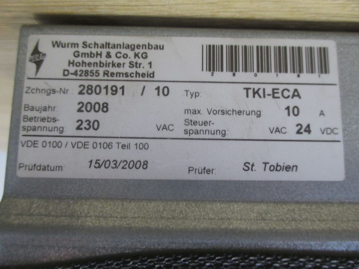 Wurm Lastrelais elektronisch TKI-ECA 1 x 230 V AC VAC 24 V DC 10 A K17/331