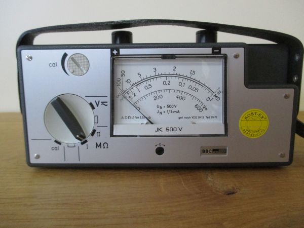  Isolationsmesser JK 500 V BBC Goerz Metrawatt Isolationsprüfgerät K17/359