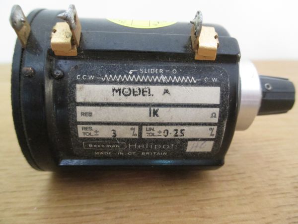 Helipot Potentiometer 7034 1 K Ohm Regler Widerstand PUMPENKOST K17/366