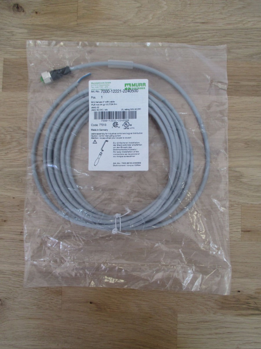 Murrelektronik Anschlussleitung M 12 Buchse 0° 4 x 0,34 mm² Länge 5 m K17/394