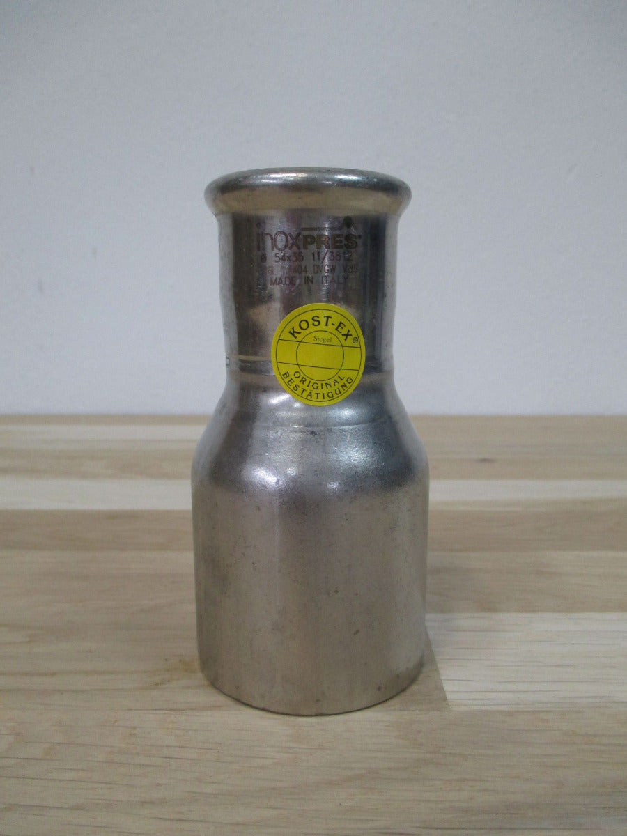 Inox Press Reduzierstück 54 x 35 mm Edelstahl Press Fitting K17/40