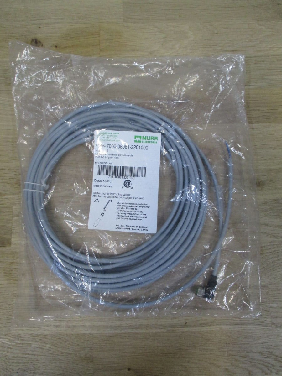 Murrelektronik M8 Buchse 90 ° Anschlussleitung 3 x 0,25 mm² Länge 10 m K17/400