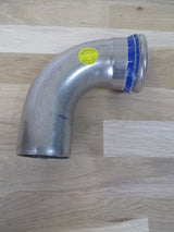 Geberit Bogen 45 Grad IG 54 x 54 mm Edelstahl Nirosta Press Fitting K17/43