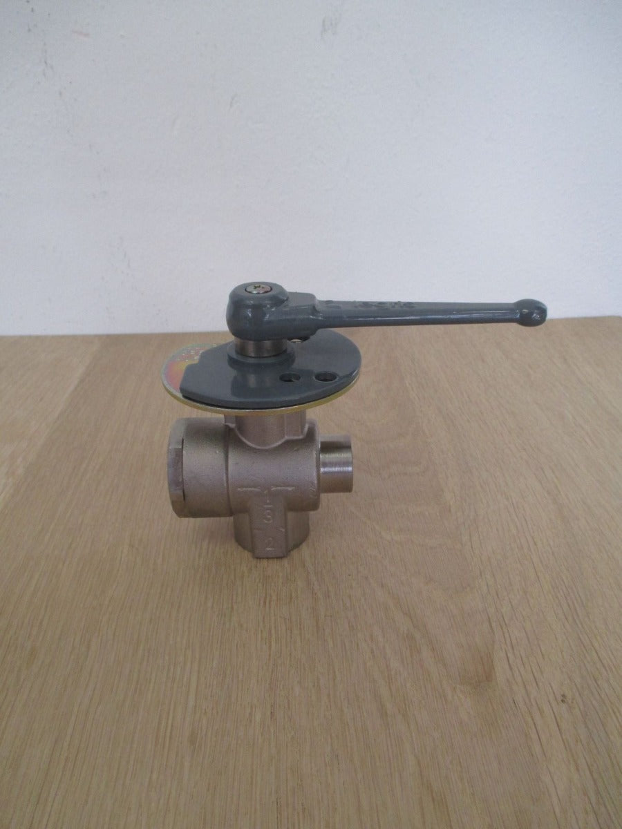 LEGRIS 3 Wege - Winkel - Kugelhahn Gewinde 3/8 Zoll Messing abschließbar K17/432 