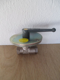 Legris Kugelhahn 1/4 Zoll abschließbar Messing 2 Wege Kugelhahn K17/434 
