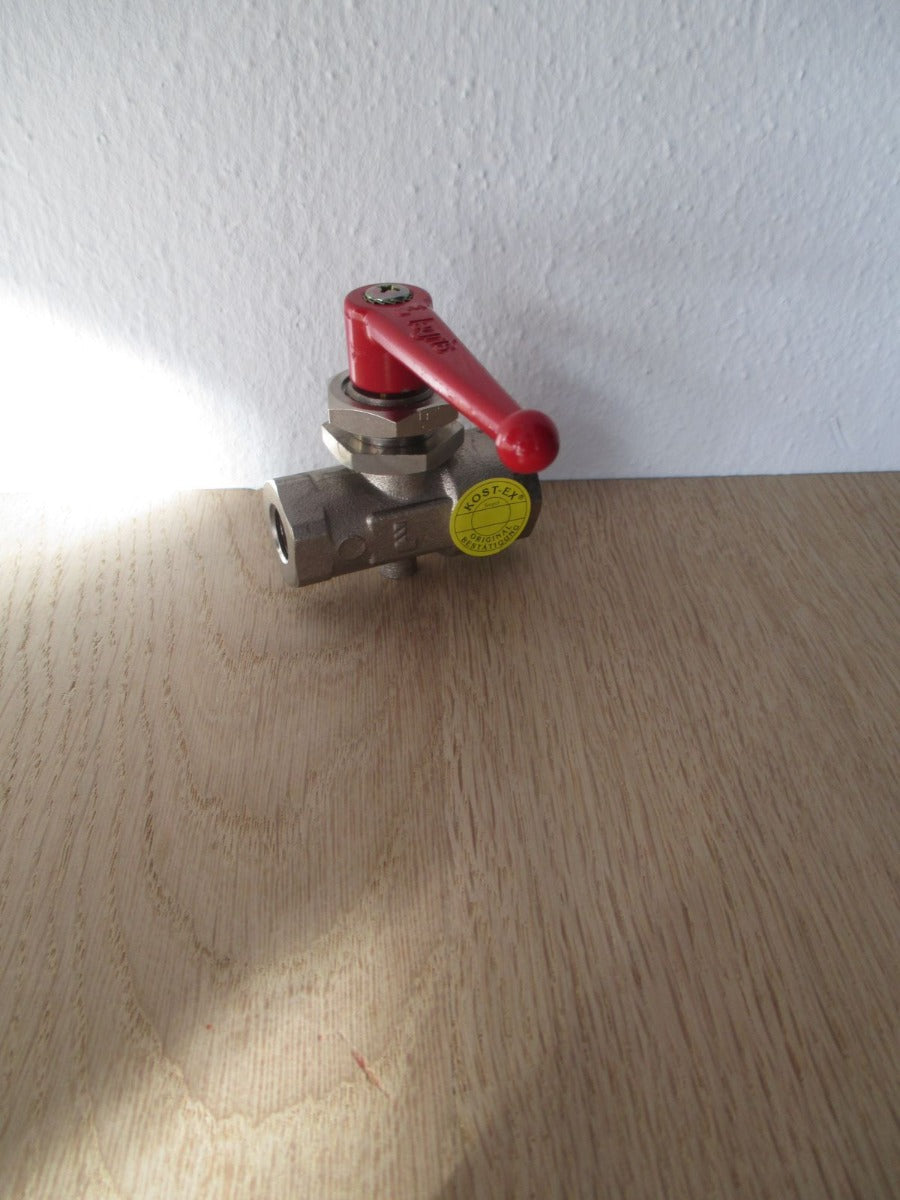 Legris Kugelhahn mit Entlüftung 1/4 Zoll IG Schottmontage metrisch K17/435