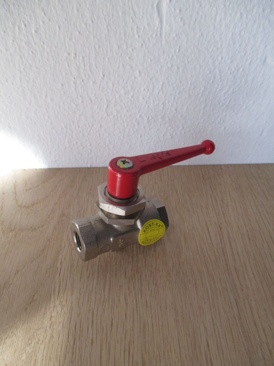 Legris Kugelhahn mit Entlüftung 1/4 Zoll IG Schottmontage metrisch K17/435