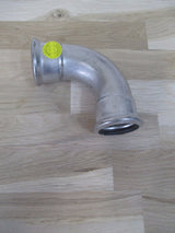 VSH XPRESS Edelstahl Bogen 90 Grad IG 42 x 42 mm Press Fitting KOST-EX K17/45