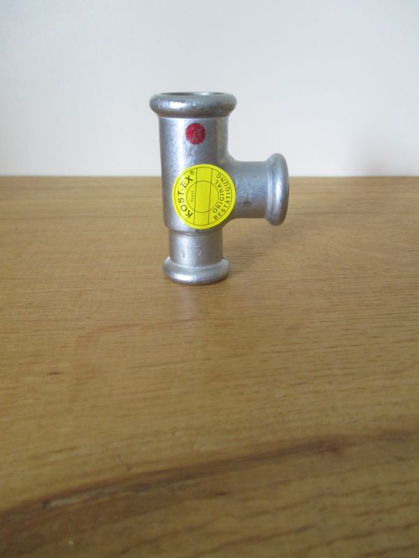 T-Stück 18x15x15 mm Edelstahl Nirosta Press Fitting  K17/456