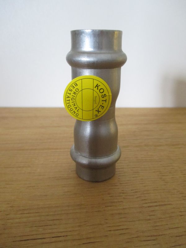 Press Muffe 18 mm Edelstahl Press Fitting Nirosta KOST-EX K17/458